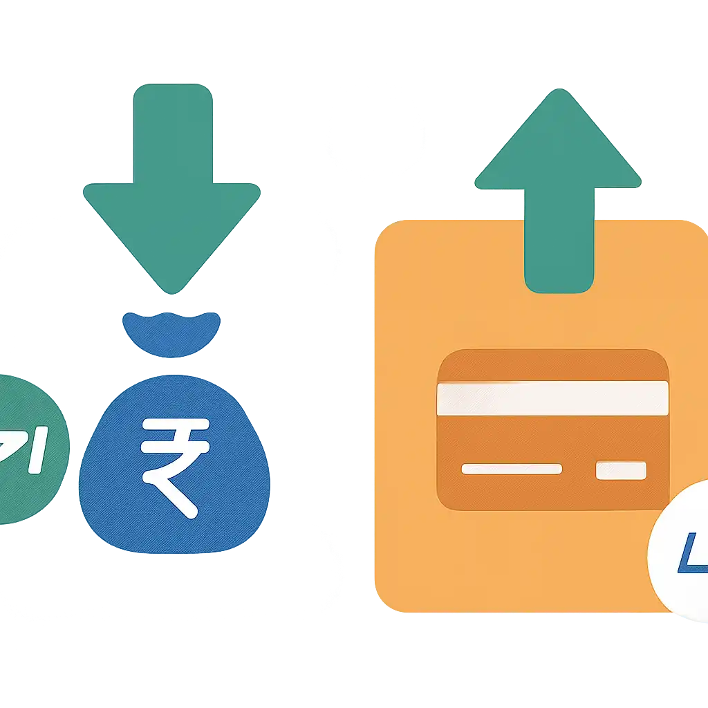 Payments / UPI symbols: TC Game deposit and withdrawal graphic